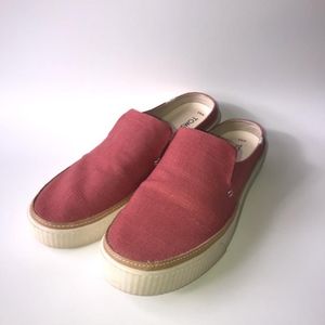 TOMS Womens Sunrise Spice Heritage Coral Canvas Mu